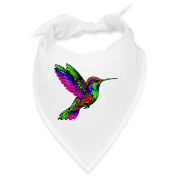 Kolibri - Bandana - Weiß - Vorne