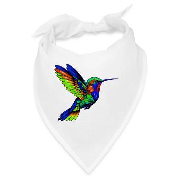 Kolibri - Bandana - Weiß - Vorne