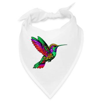 Kolibri - Bandana - Weiß - Vorne