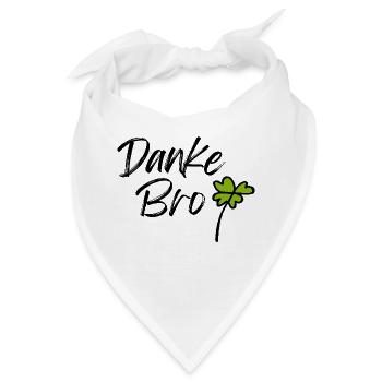 Danke Bro - Bandana - Weiß - Vorne