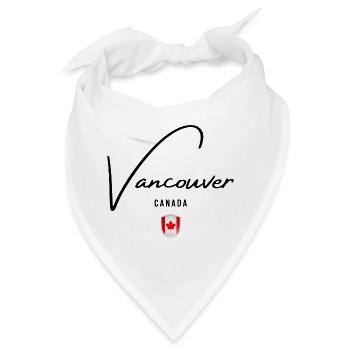 Ich liebe Vancouver, Erinnerung an Vancouver - Bandana - Weiß - Vorne