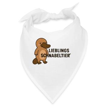 LIEBLINGS SCHNABELTIER - Bandana - Weiß - Vorne