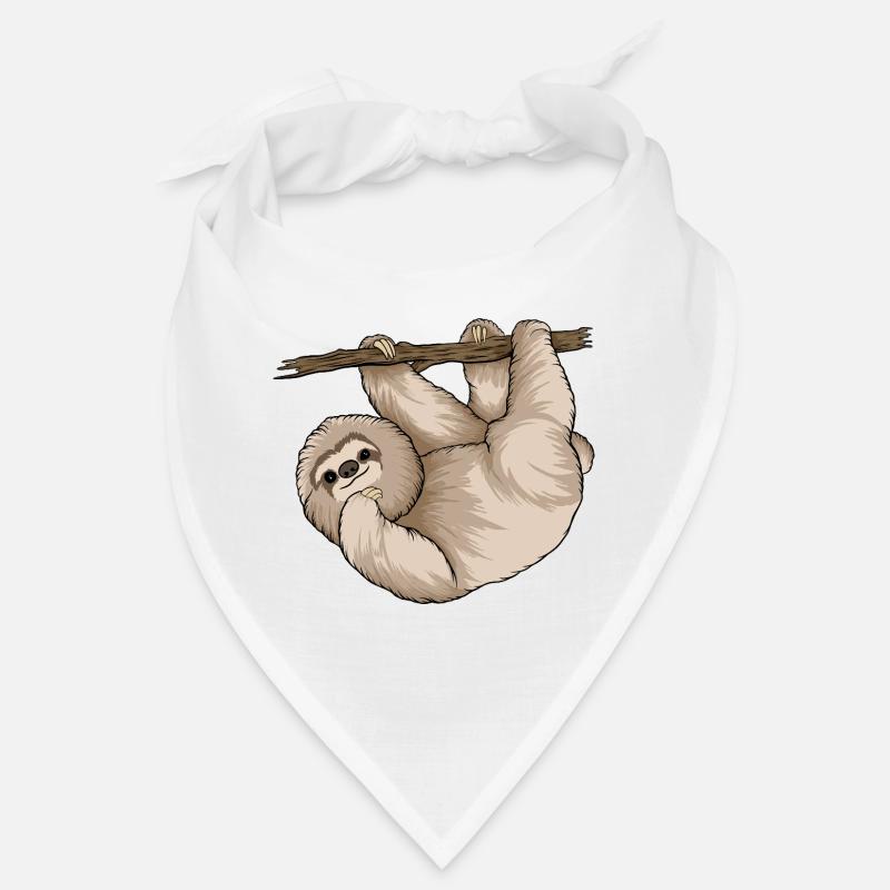 Charming Sloth Hugging Branch  Bandana