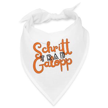 Schritt Trab Galopp - Bandana - Weiß - Vorne