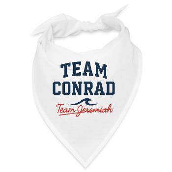 Team Conrad vs Team Jeremiah Shirt | The Summer I  - Bandana - Weiß - Vorne