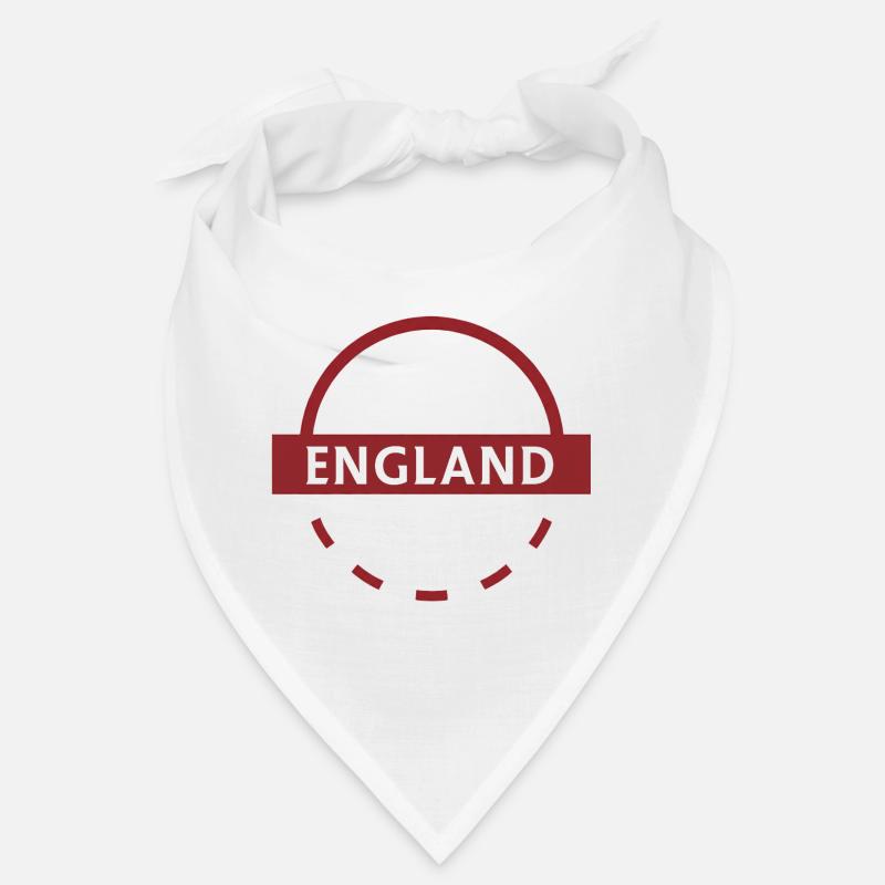 Emblème de l’Angleterre Round de couleur rouge Bandana