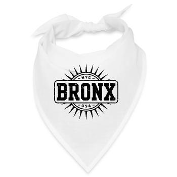 Bronx - New York Souvenir Design - Bandana - Weiß - Vorne