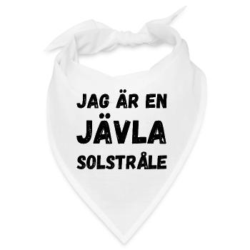 ICH BIN EIN VERDAMMTER SONNENSCHEIN - Bandana - Weiß - Vorne