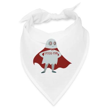 Spook Man Geister Umhang - Bandana - Weiß - Vorne