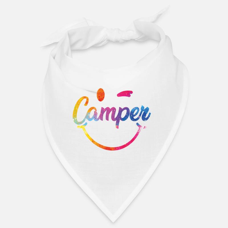 Bunter Camper Smiley Logo Bandana