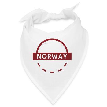 Norwegen Arc Emblem - Bandana - Weiß - Vorne