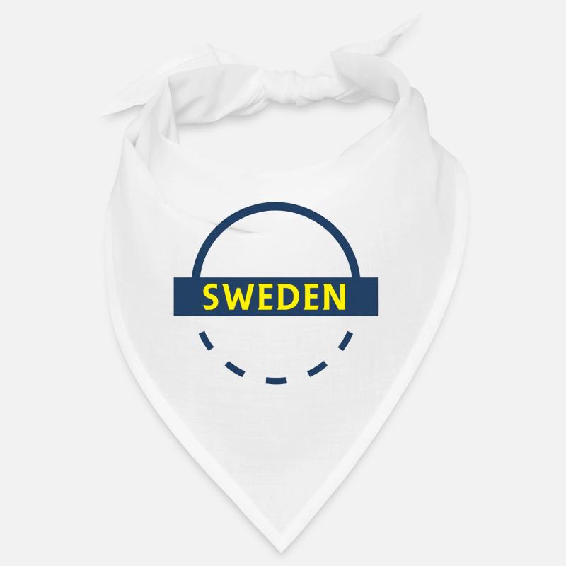 Bannière Suède Emblème Bleu Jaune Bandana