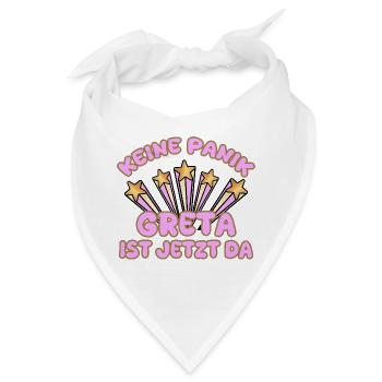 Frauenname Greta - Bandana - Weiß - Vorne