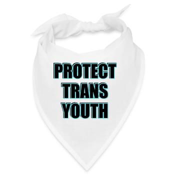 Protect Trans Youth - Transgender Memorial Day - Bandana - Weiß - Vorne
