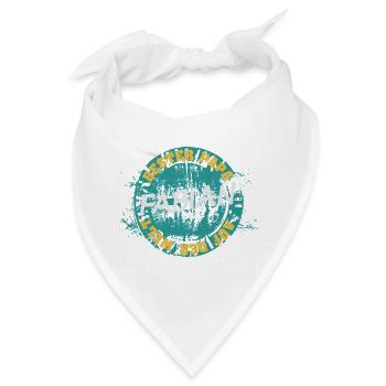Geschenk für Fabian - Bandana - Weiß - Vorne