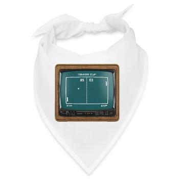 Tennispokal Vintage Jannik und Carlos - Bandana - Weiß - Vorne