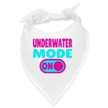 Underwater Mode ON  - Bandana - Weiß - Vorne
