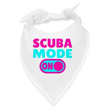 Scuba Mode ON - Taucher - Bandana - Weiß - Vorne