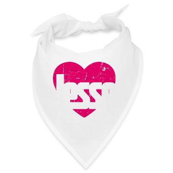 I Love Jesse Pinkes Herz Ich liebe Jesse - Bandana - Weiß - Vorne