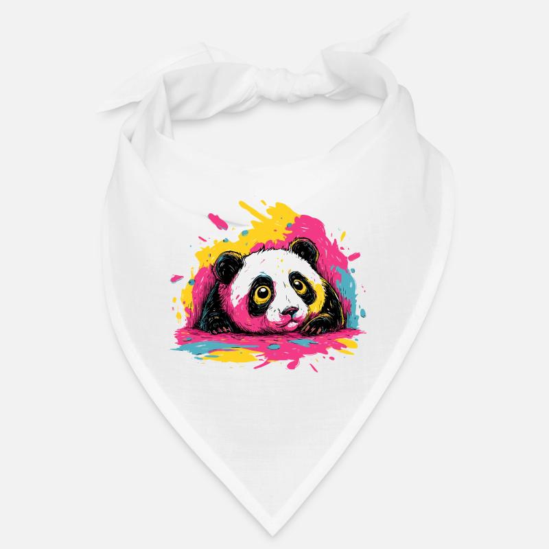 Panda Color Splash Bandana