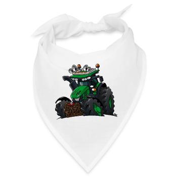 1095_GroeneTrekker - Bandana - Weiß - Vorne