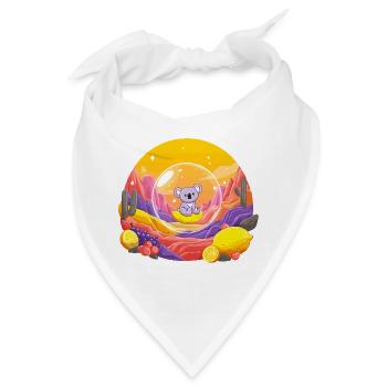 Koala im Glaskugel-Wunderland - Bandana - Weiß - Vorne