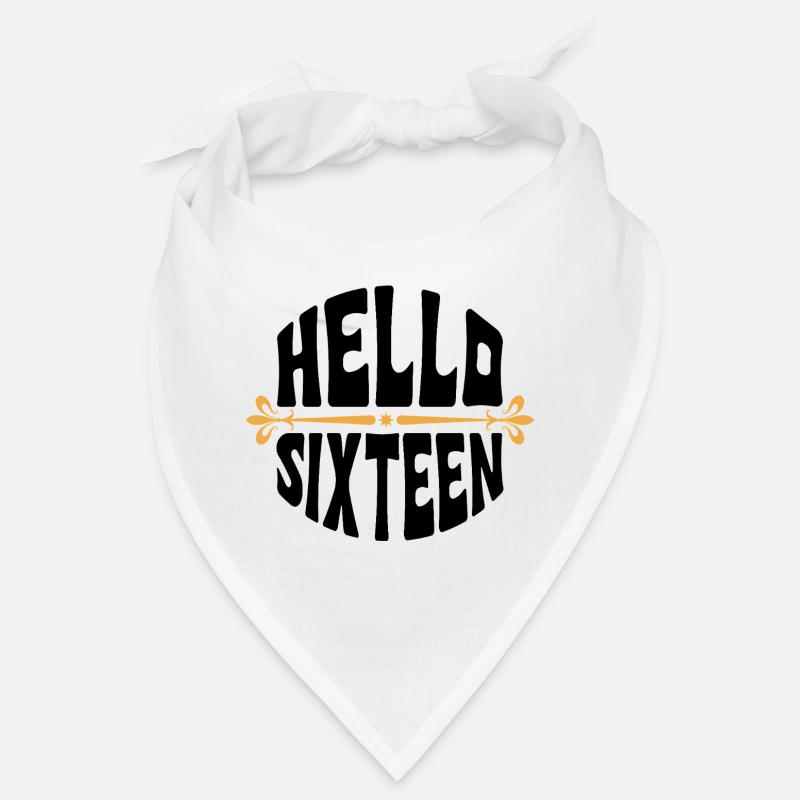 Bonjour seize ans 16 ans Designer Bandana