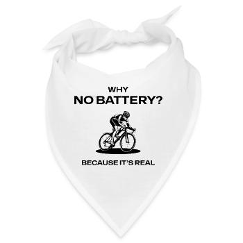 Cyclist silhouette - Bandana - Weiß - Vorne