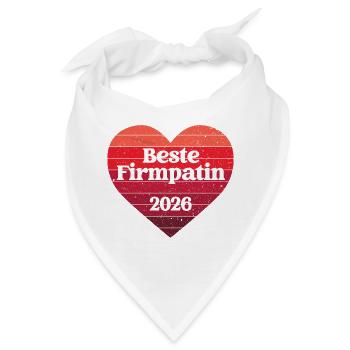 Firmpatin 2026 Firmung Firmpate Beste Patin Tante - Bandana - Weiß - Vorne