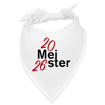 Meister 2026 Meisterschaft - Bandana - Weiß - Vorne