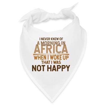 Safari Afrika serengeti wildlife savanne spruch - Bandana - Weiß - Vorne
