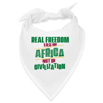 Safari Afrika serengeti wildlife savanne spruch - Bandana - Weiß - Vorne