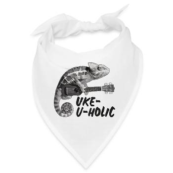 Chamäleon Uke-u-holic - Bandana - Weiß - Vorne