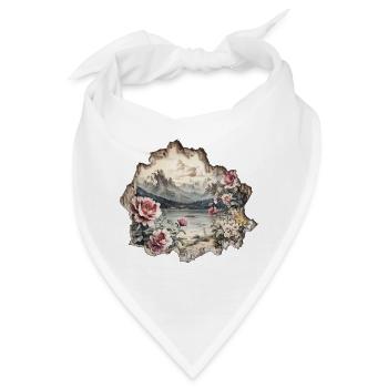 Berge Wandern Gebirge - Bandana - Weiß - Vorne