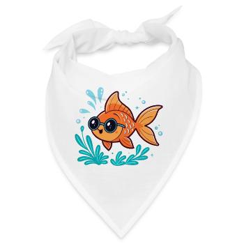 Orange Fish Aquatic Scope - Bandana - Weiß - Vorne