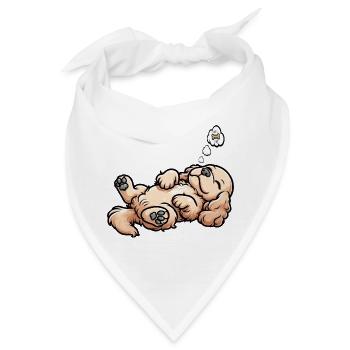 Cocker Spaniel Cockerhund Cocker Spaniel Besitzer - Bandana - Weiß - Vorne