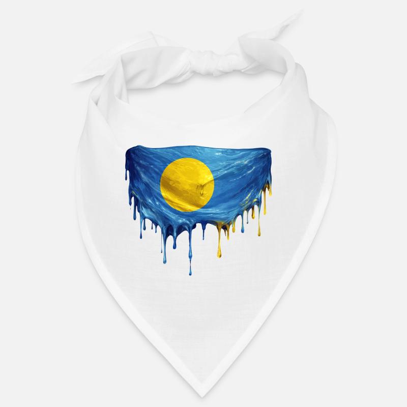 Palau Dripping Flag Bandana