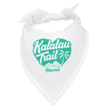 Kalalau Trail Hawaii Vibes - Bandana - Weiß - Vorne