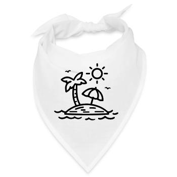 Strand - Bandana - Weiß - Vorne