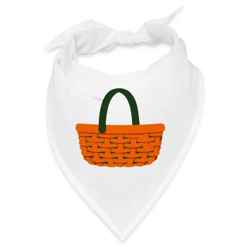Geflochtener Korb Pilzsammler - Bandana - Weiß - Vorne