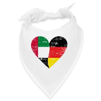 UAE Germany Heart Used - Bandana - Weiß - Vorne