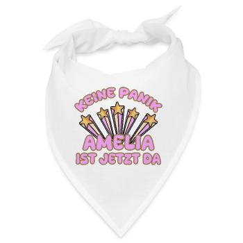 Spruch Amelia - Bandana - Weiß - Vorne