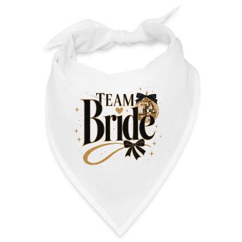 Team Bride Club -Discokugel!  - Bandana - Weiß - Vorne