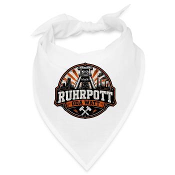 Ruhrpott Oda Watt – Industrie & Bergbau Ruhrgebiet - Bandana - Weiß - Vorne