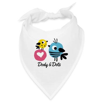Dody und Dots- Mycolourdots - Bandana - Weiß - Vorne