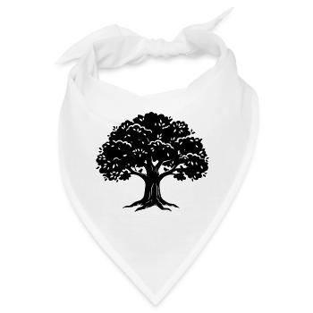 Baum - Bandana - Weiß - Vorne