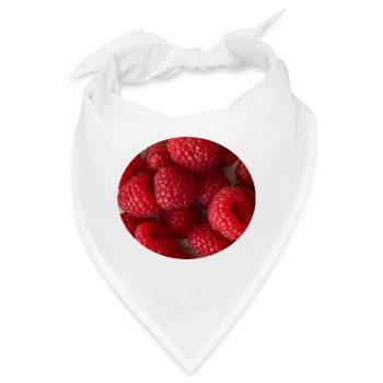 Frischer Himbeer - Bandana - Weiß - Vorne
