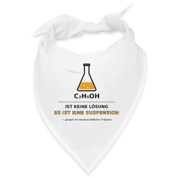 Chemie Suspension Bier - Bandana - Weiß - Vorne