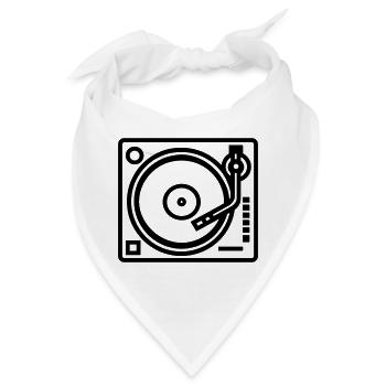 DJ-Plattenspieler - Bandana - Weiß - Vorne
