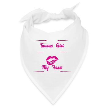 Sternzeichen Stier - Bandana - Weiß - Vorne